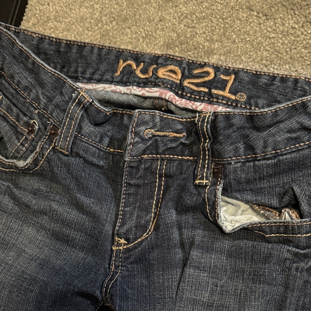 Rue 21 Dark Blue Flare Jeans - Picture 2 of 6